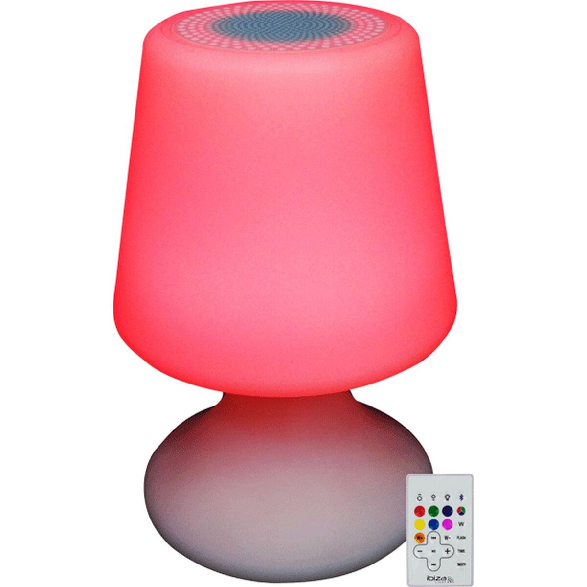IBIZA Enceinte Lampe Bluetooth avec effets lumineux - Blanc