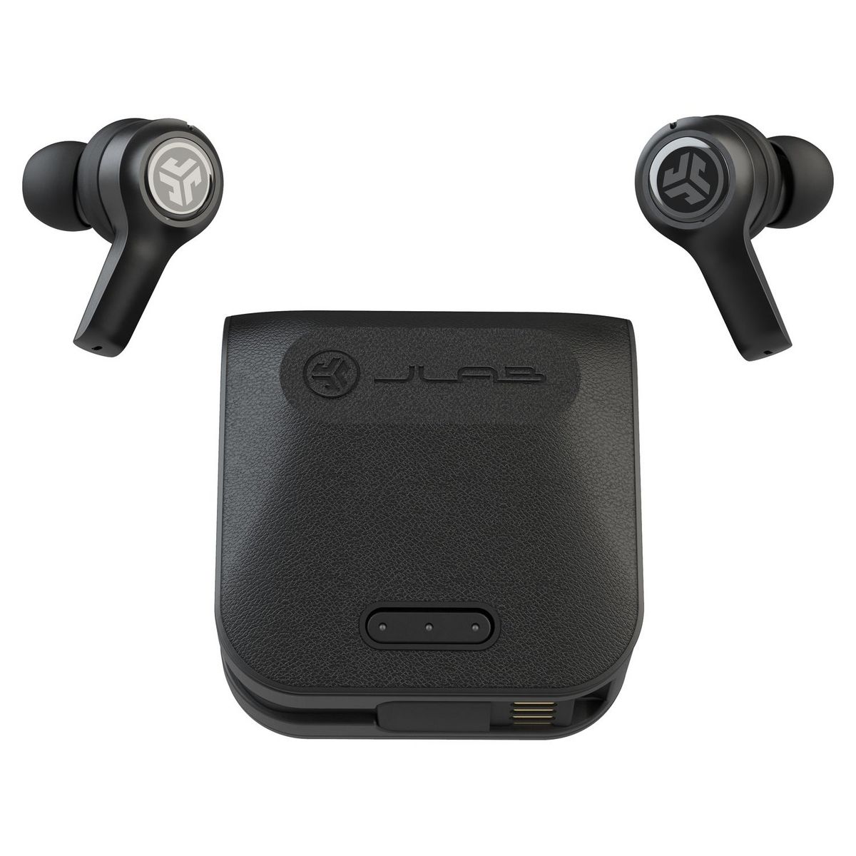 JLAB Écouteurs sans fil Bluetooth avec étui de recharge - Noir - Jbuds Air