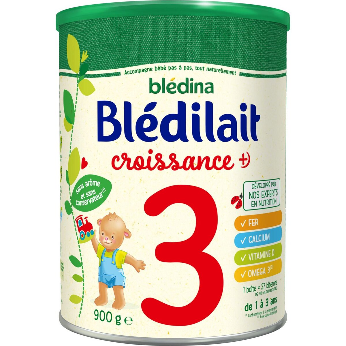 BLEDINA Blédilait 3 lait de croissance en poudre dès 12 mois 900g