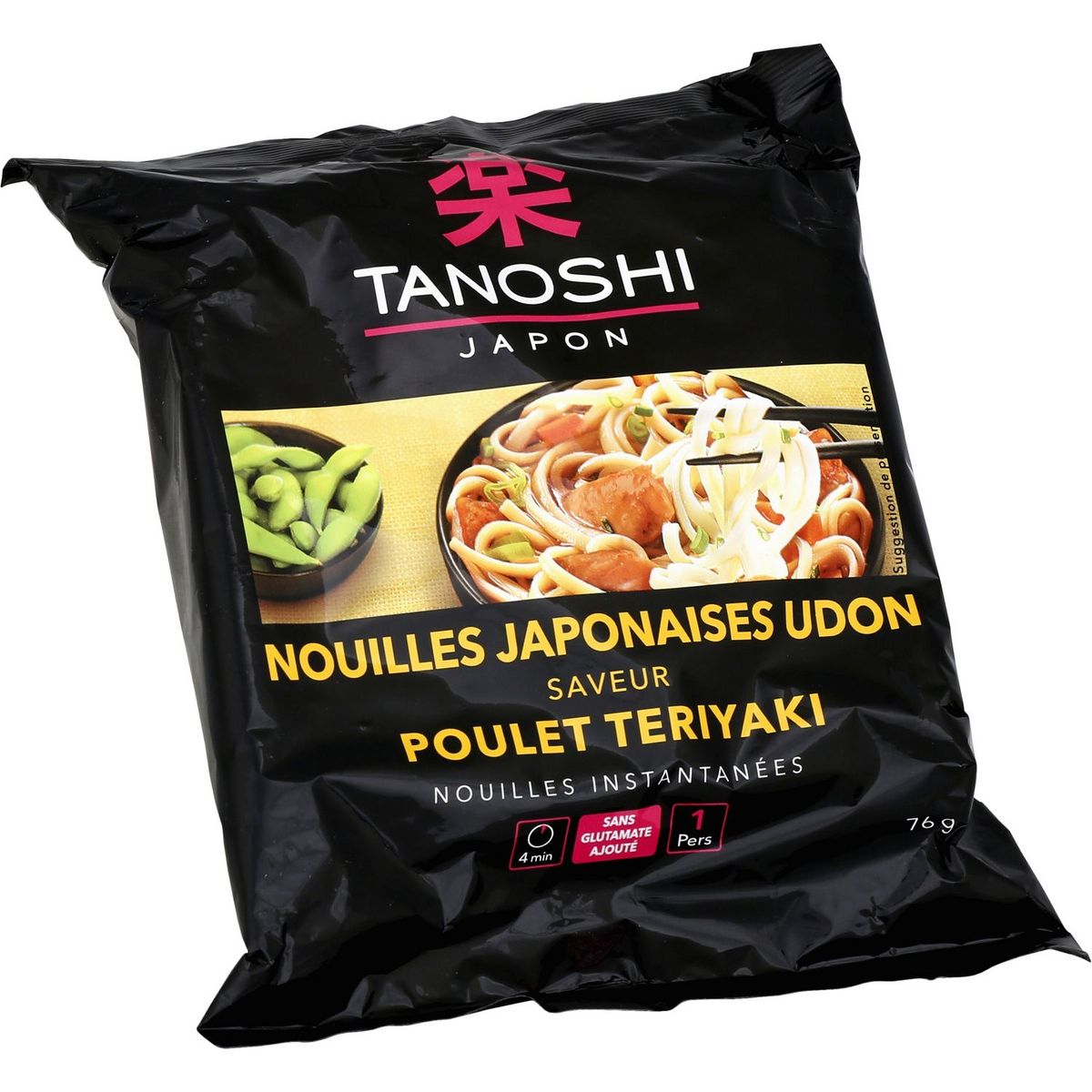 TANOSHI Nouilles japonaises udon instantanées saveur poulet teriyaki 1 personne 76g