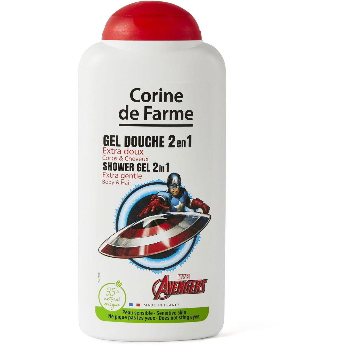 CORINE DE FARME Gel douche enfants corps & cheveux Avengers 250ml