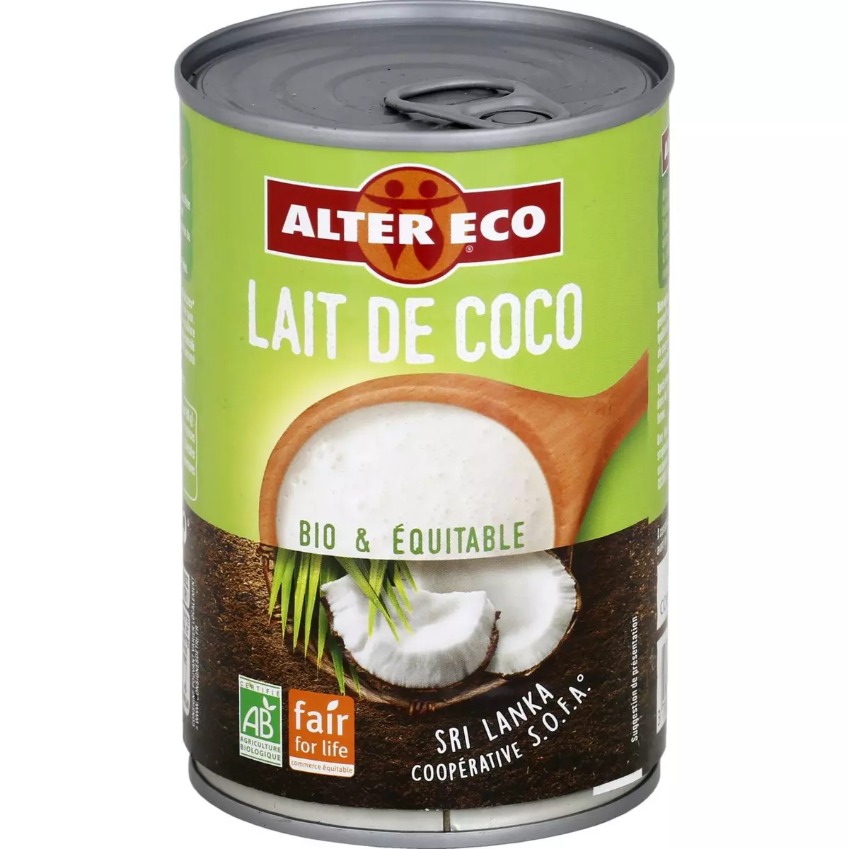 ALTER ECO Lait de coco bio équitable 40cl