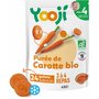 YOOJI Galets de purée de carotte bio dès 4 mois 24x20g