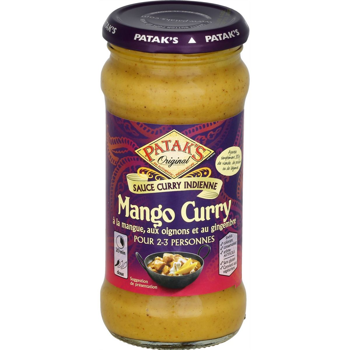 PATAK'S Patak's sauce mango curry 350g