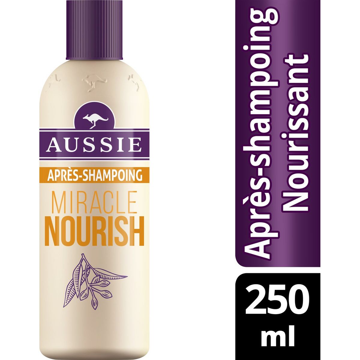 AUSSIE Miracle Nourish après-shampoing pour cheveux secs et assoiffés 250ml
