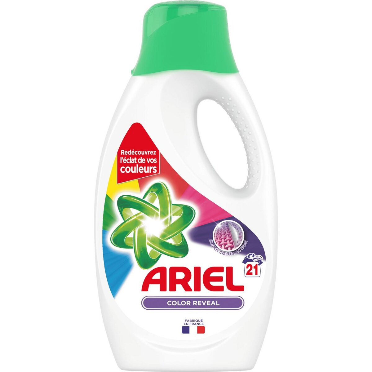 ARIEL Lessive liquide color reveal 21 lavages 1,155l