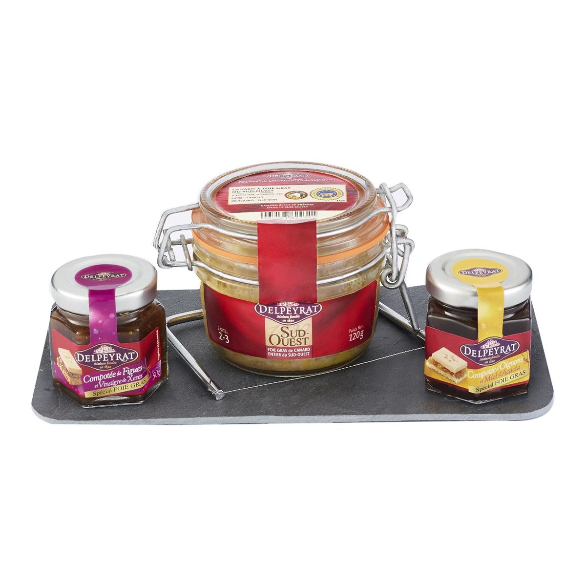 DELPEYRAT Corbeille gourmandise de foie gras 4 produits 1kg