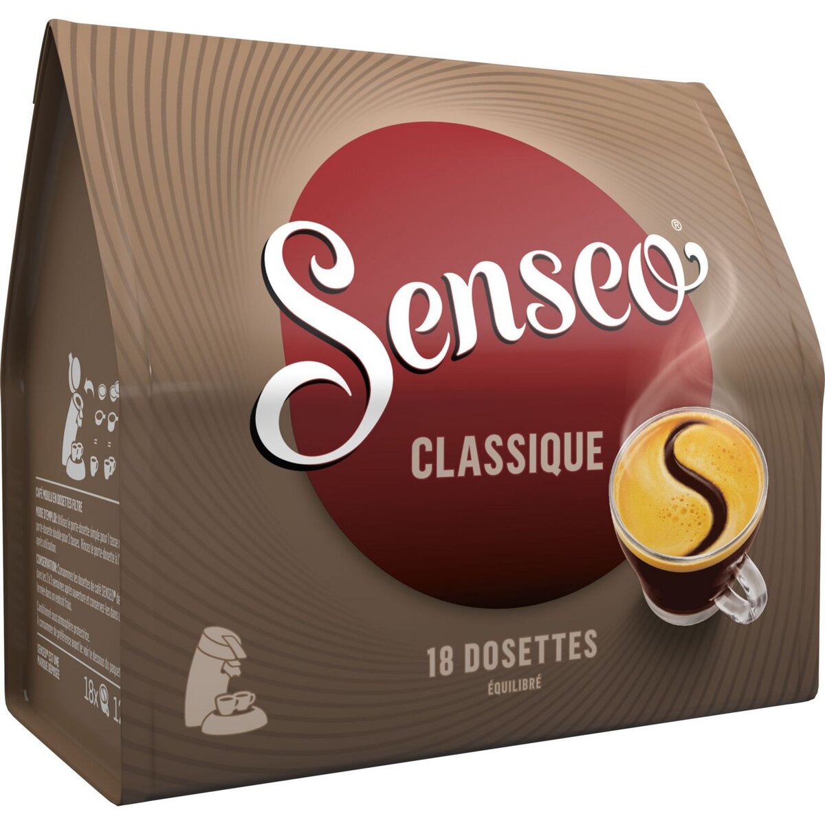 SENSEO Senseo café extra long doux dosette x20 -250g pas cher