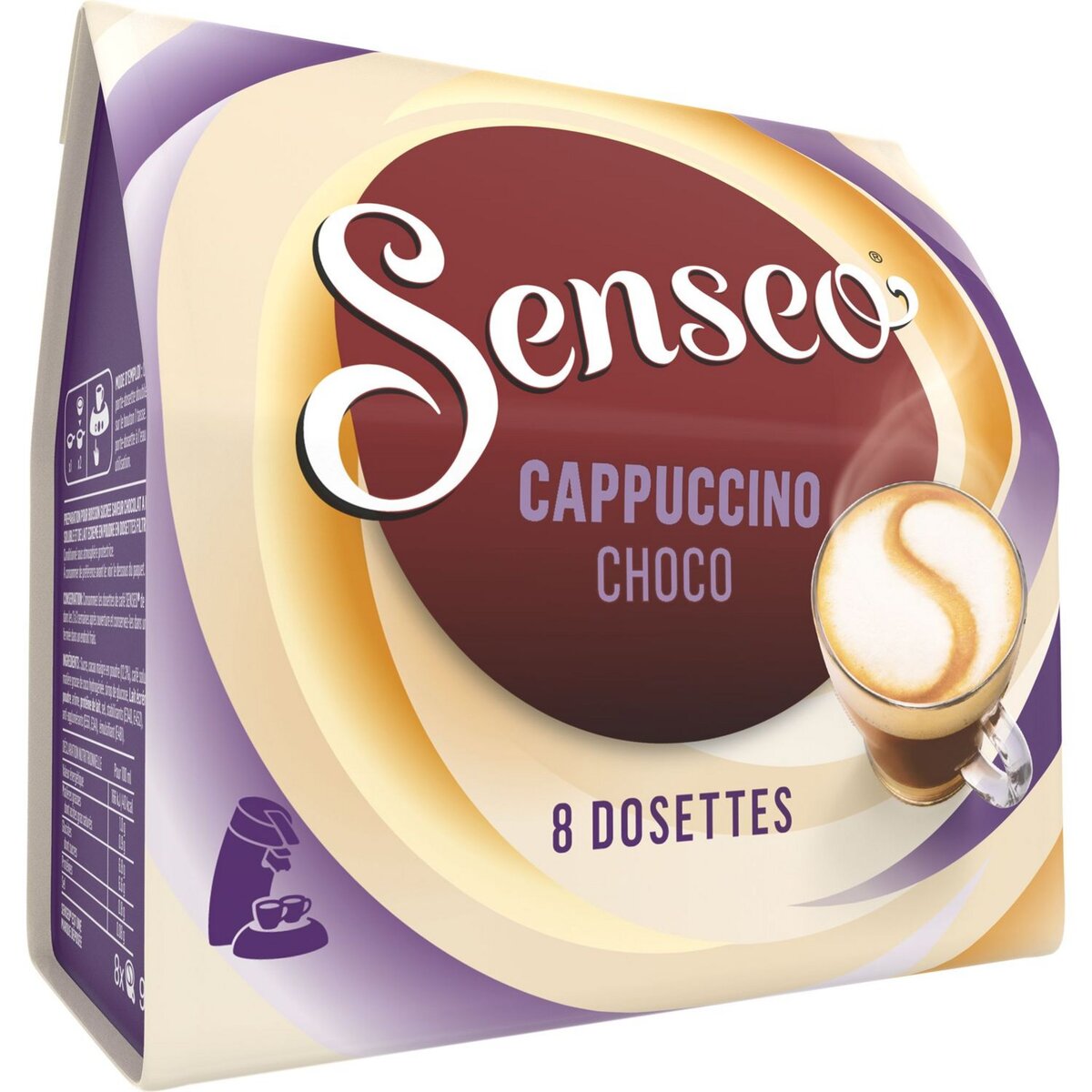 Dosettes à café Senseo SENSEO Cappucino x 8 - Accessoire petit déjeuner BUT