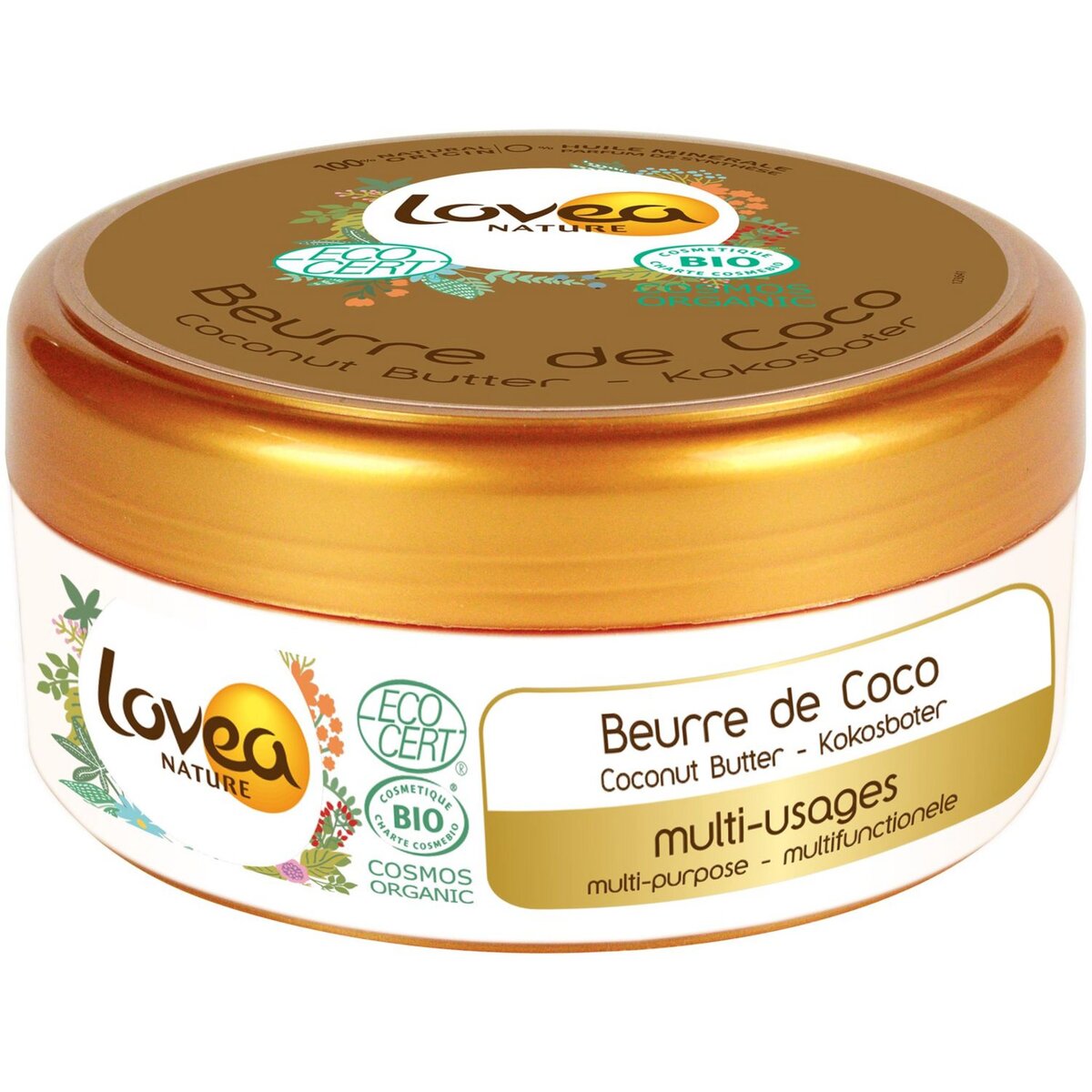 LOVEA Beurre de coco bio multi-usages 150ml pas cher 