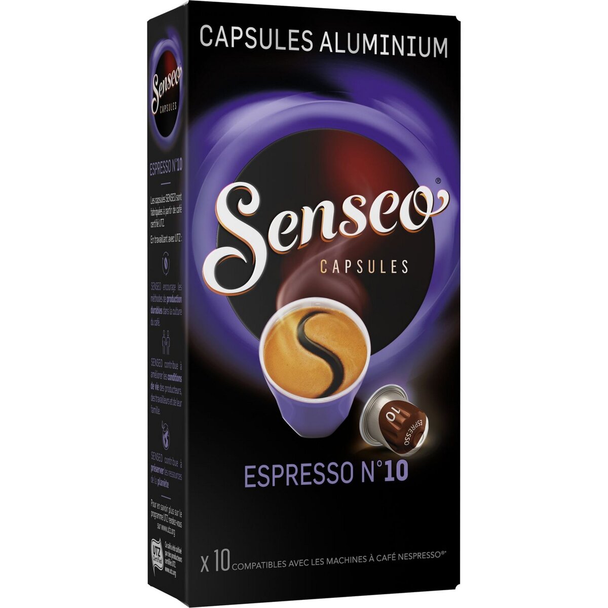 SENSEO Café espresso n°10 10 capsules 52g
