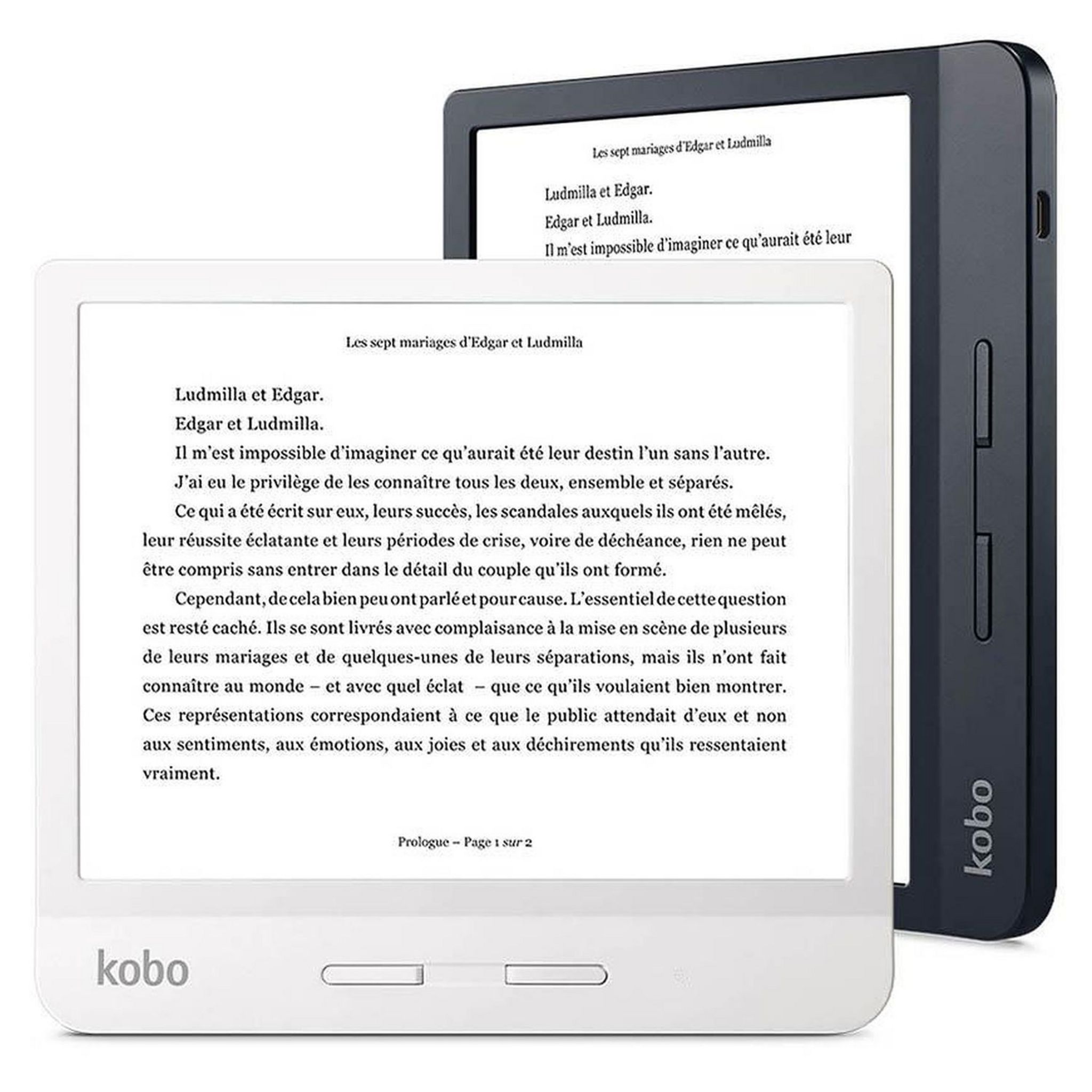 Voir la diapositive 3 : KOBO Liseuse eBook Libra H20 7 pouces Blanc