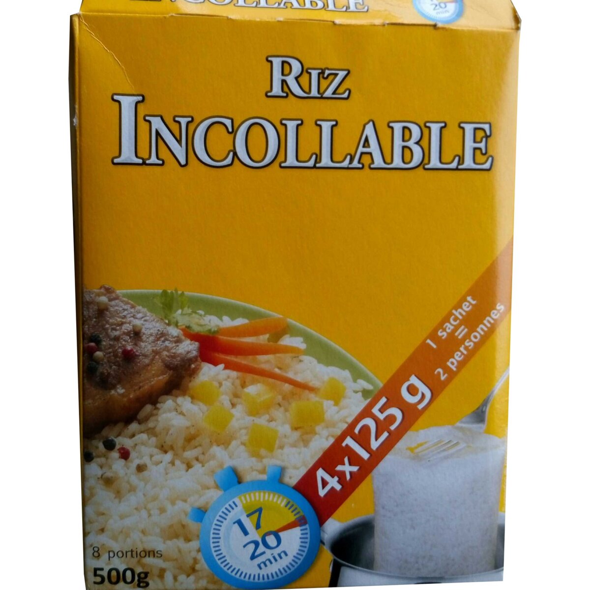 Riz Long Grain 20 Min la boite de 1 kg Contenu