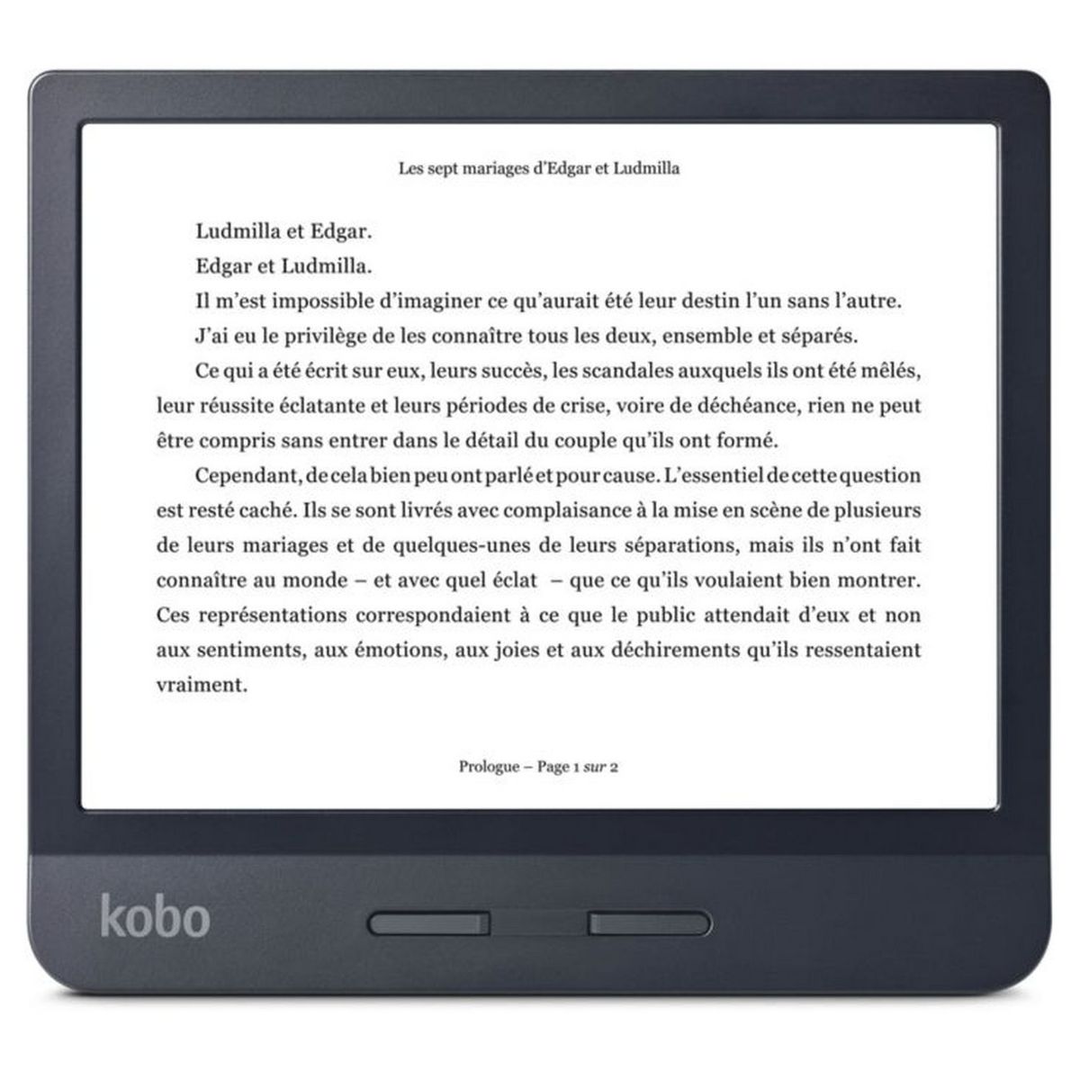 KOBO Liseuse eBook Libra H20 7 pouces Noir