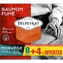 PIERRE DELPEYRAT Tranches de saumon fumé norvégien 8 + 4 offertes 390g