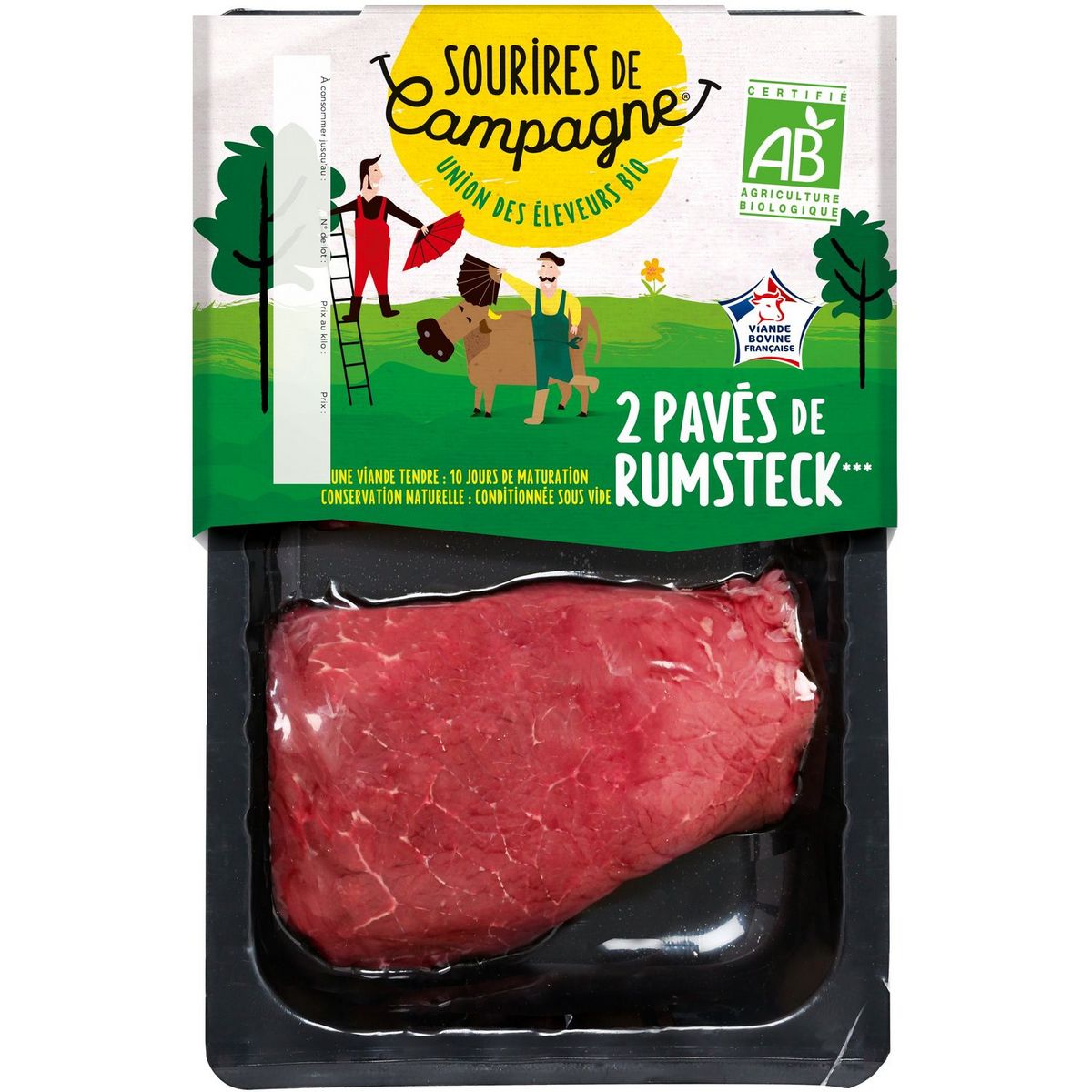 pavé de rumsteck bio 2x130g