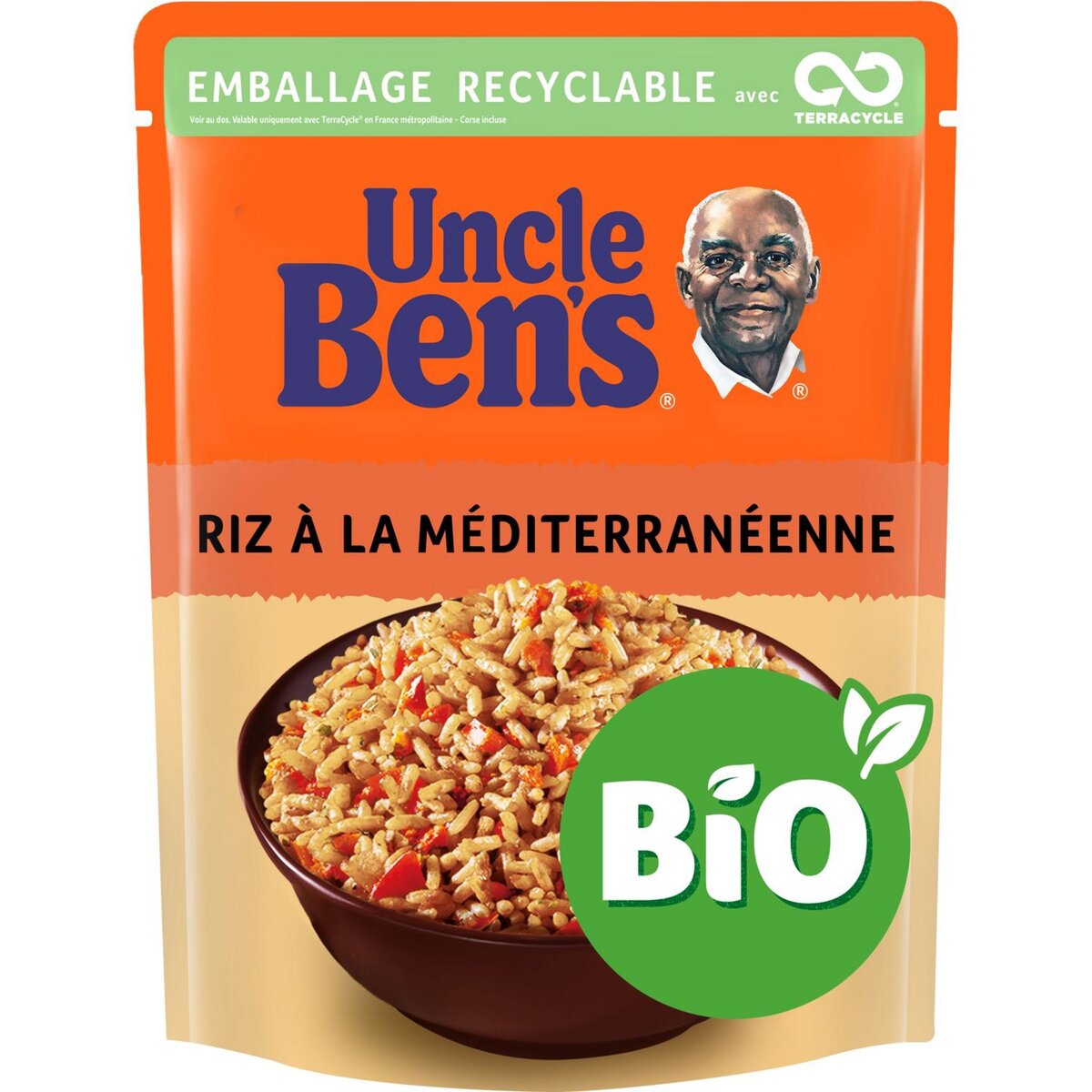 BEN'S ORIGINAL Riz à la méditerranéenne bio sachet recyclable prêt en 2 min 240g