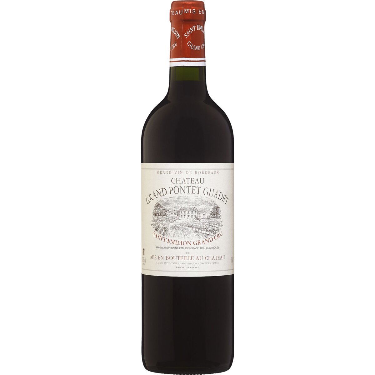 Vin rouge AOP Saint-Emilion Grand cru Château Grand-Pontet-Guadet 75cl