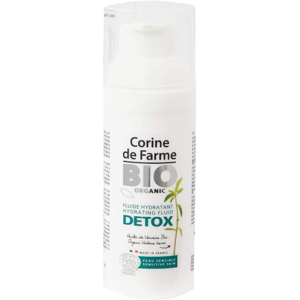CORINE DE FARME BIO Fluide hydratant detox verveine bio peaux sensibles 50ml