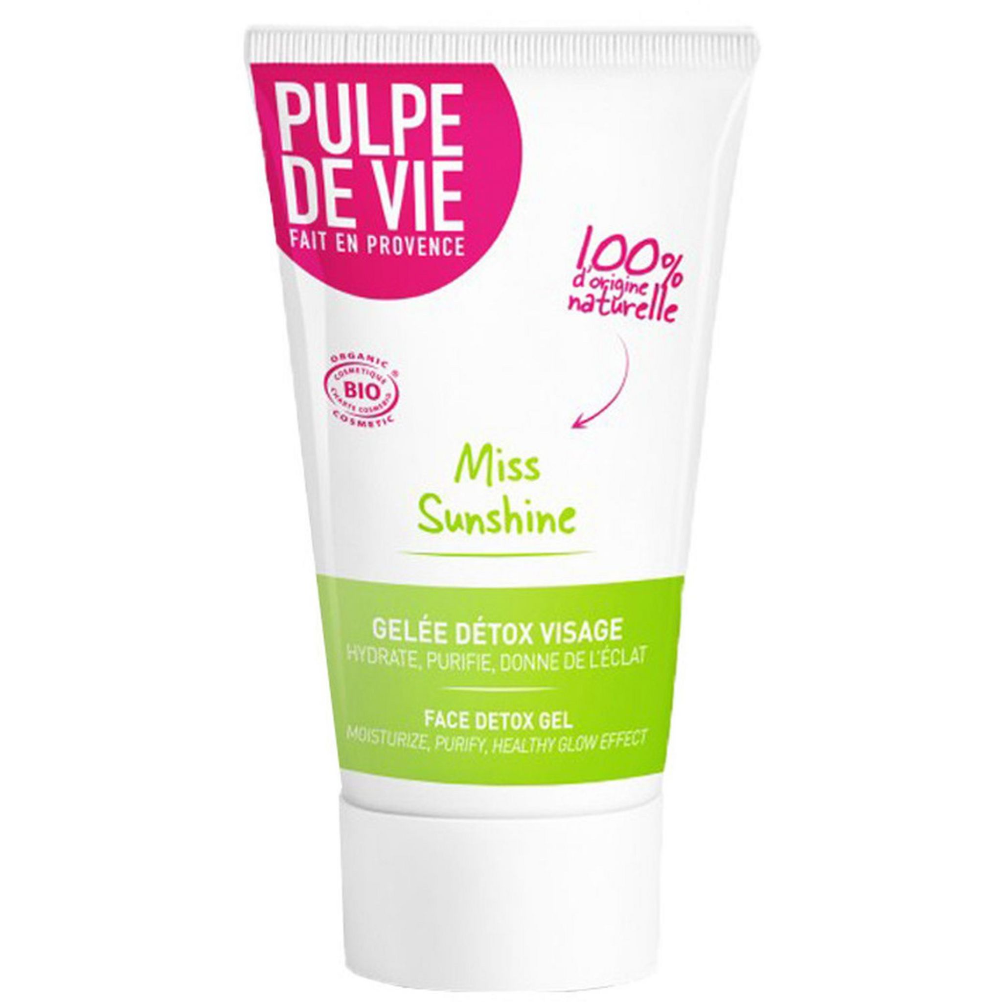 Voir la diapositive 2 : PULPE DE VIE Gelée détox visage bio au melon 40ml