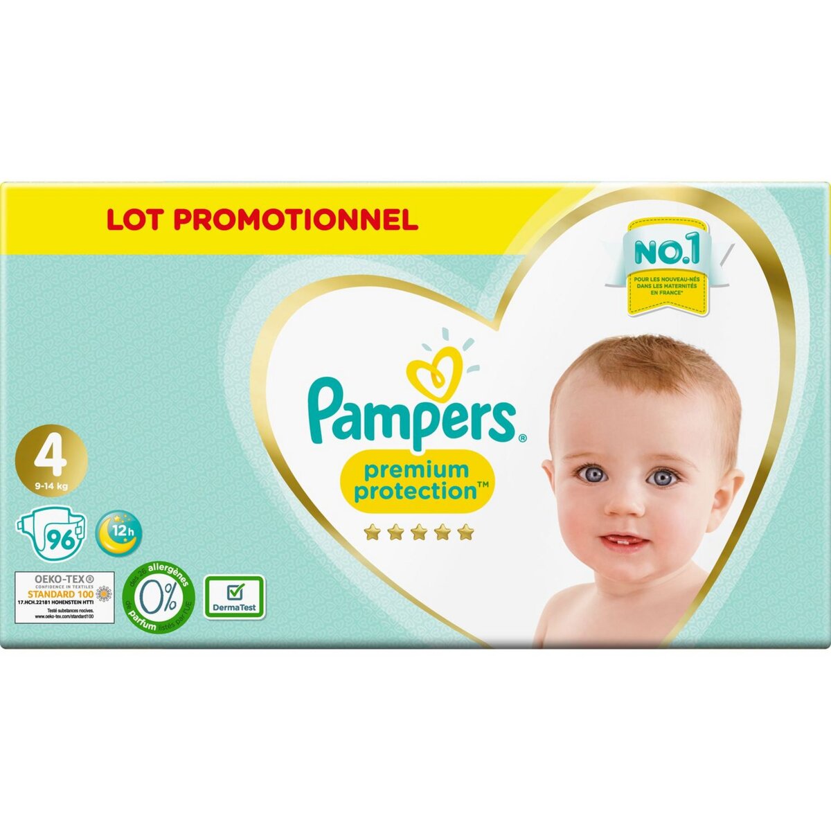 COUCHES PAMPERS PREMIUM PROTECTION T4 pas cher