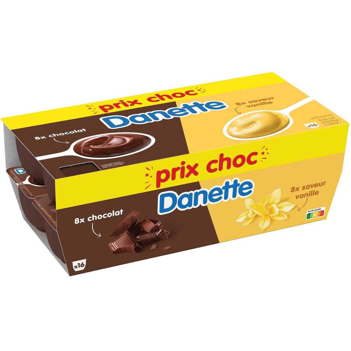 DANETTE Crème dessert panaché 16x115g
