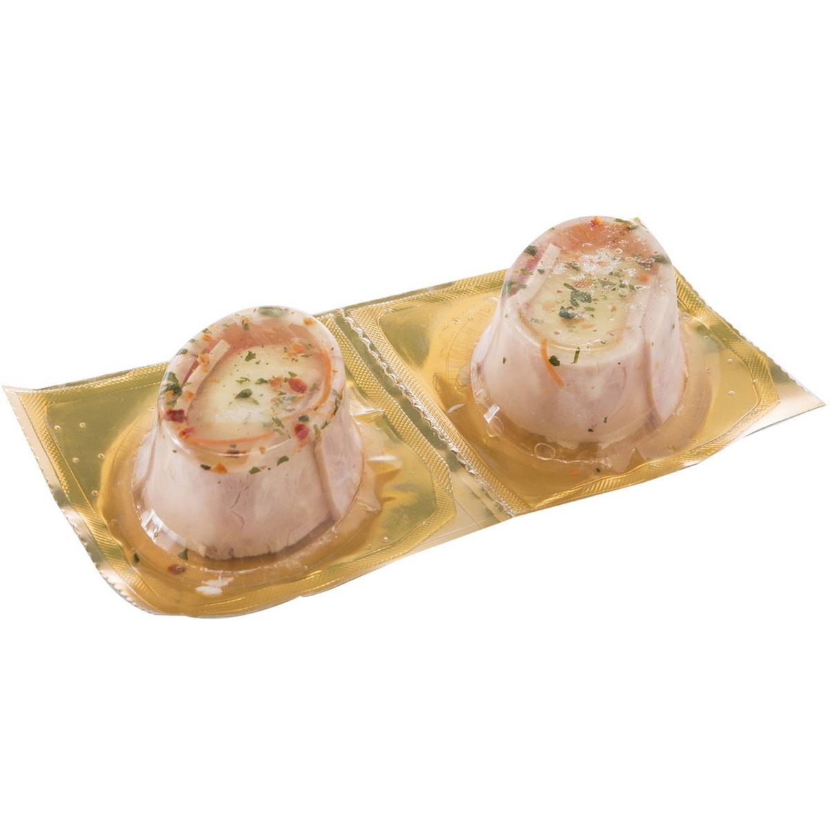 aspic oeuf poché au jambon 2x90g