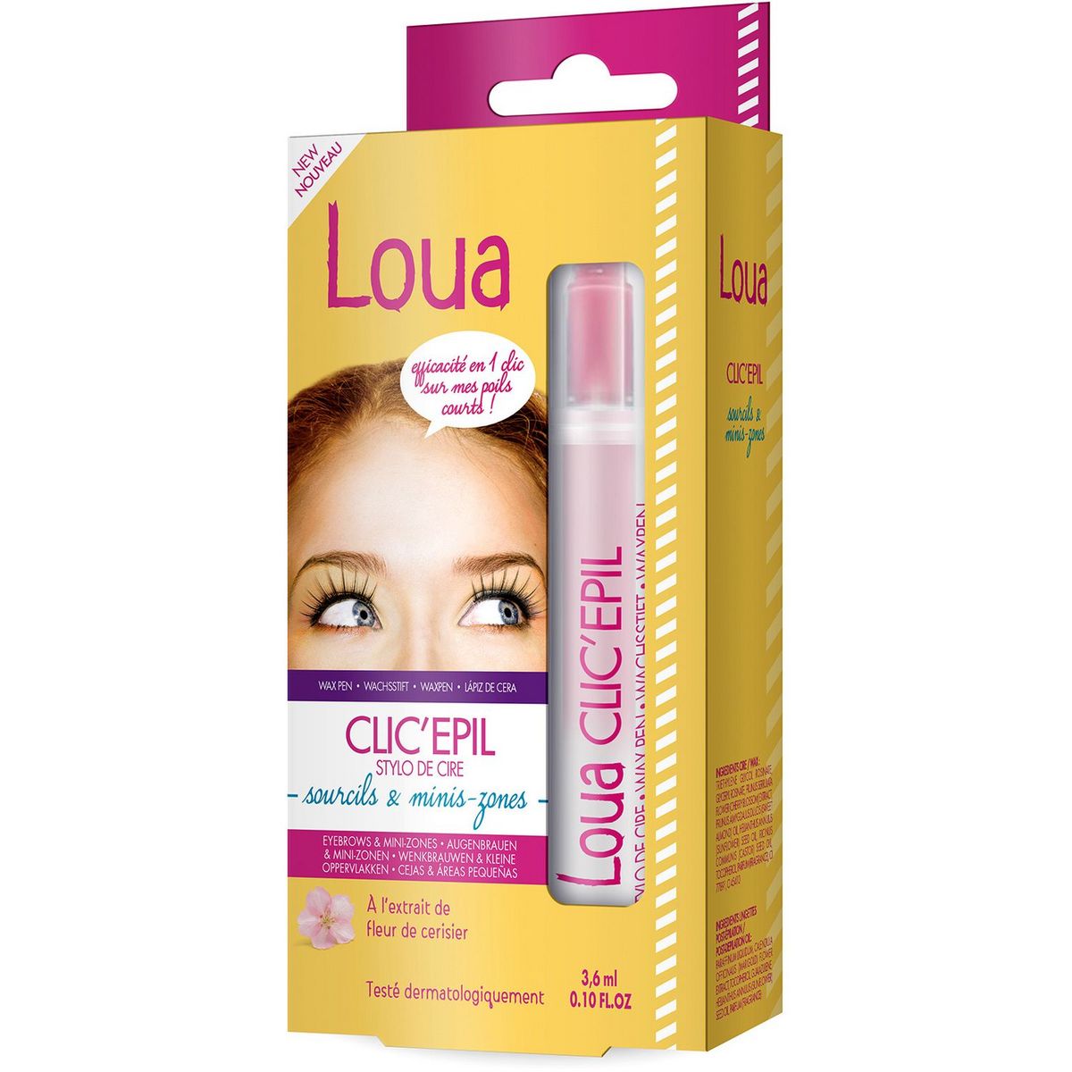 LOUA Lou stylo clic cire sourcils petites zones