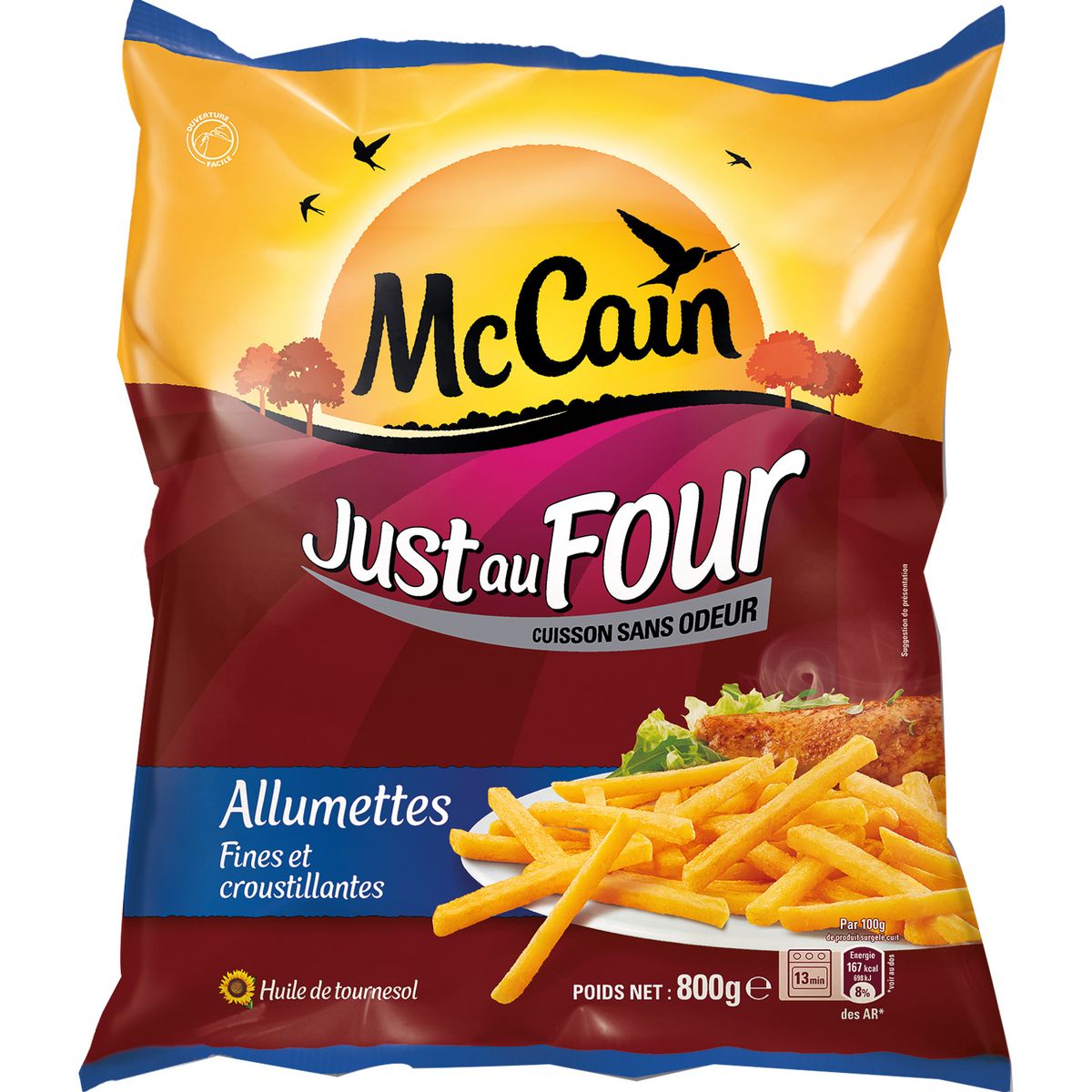 MC CAIN Mc Cain just au four coupe allumette 800g