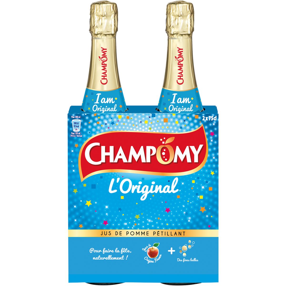 CHAMPOMY L'Original Jus de pomme pétillant 2x75cl