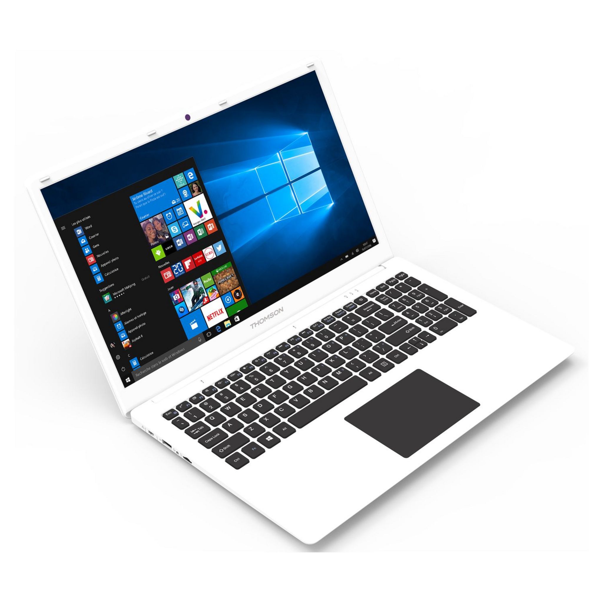 Voir la diapositive 4 : THOMSON Ordinateur portable Classic Notebook NEO17C-8WH1T 17.3 pouces Blanc