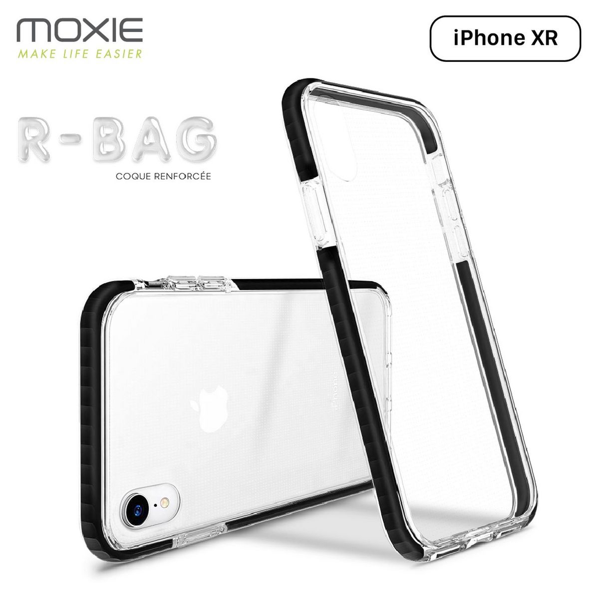 MOXIE Coque pour Apple iPhone XR - Noir