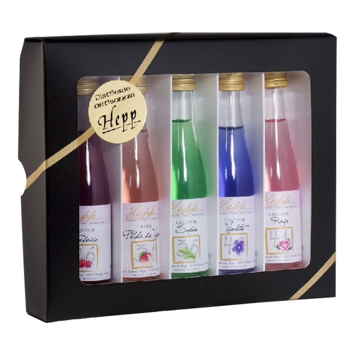 HEPP Coffret collectionneur 5 liqueurs 18% mignonnettes 5x3cl