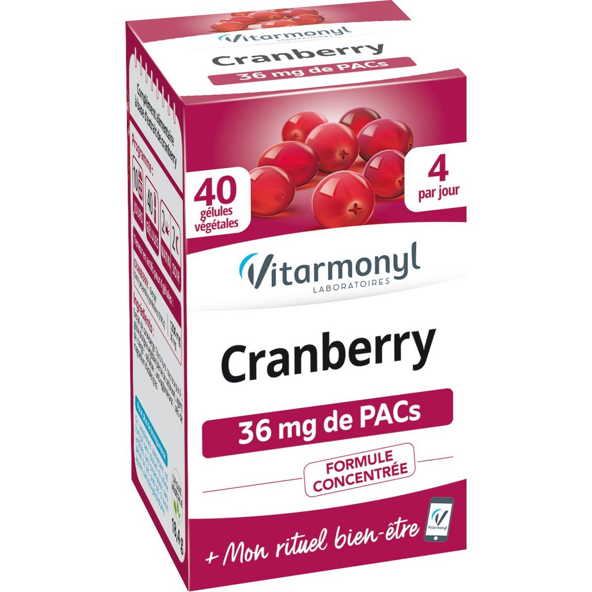 VITARMONYL Vitarmonyl 1/ jour cranberry gélules x60 -20,10g