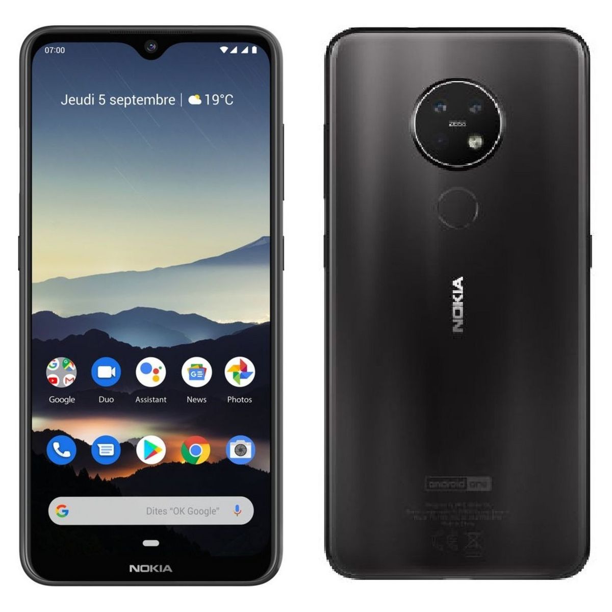 NOKIA Smartphone 7.2  128Go  6.3 pouces  Dual Sim  Gris