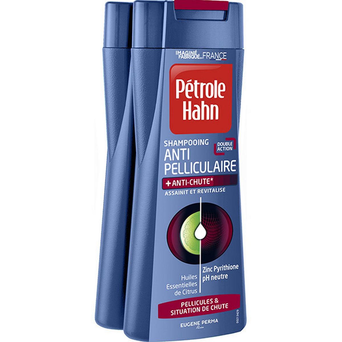 PETROLE HAHN Shampooing antipelliculaire & anti-chute zinc & citron 2x250ml