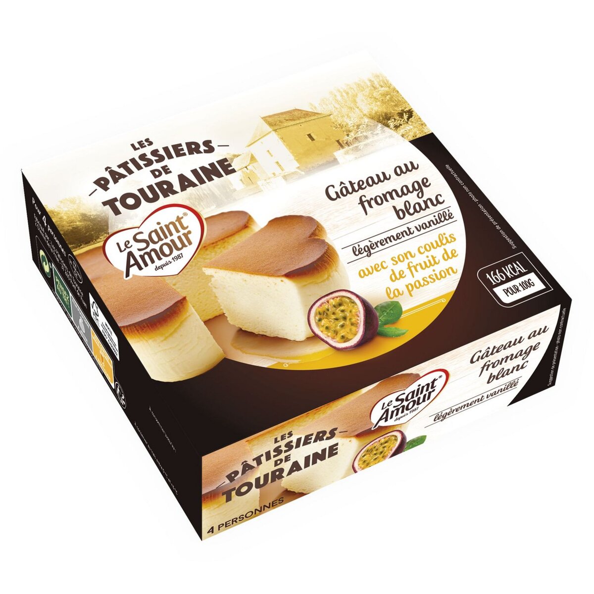 ST AMOUR St Amour gâteau au fromage blanc coulis fruits passion 350g