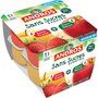 ANDROS Compotes pomme nature pomme fraise sans sucres ajoutés 8x100g
