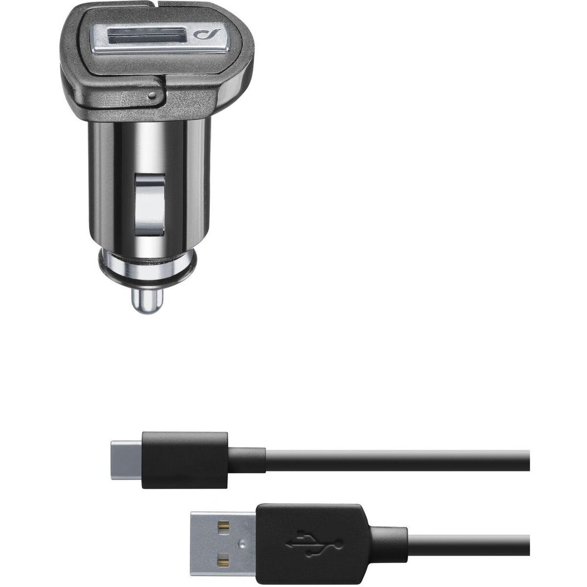 CELLULARLINE Chargeur allume-cigare et câble USB - USB Type-C - Noir