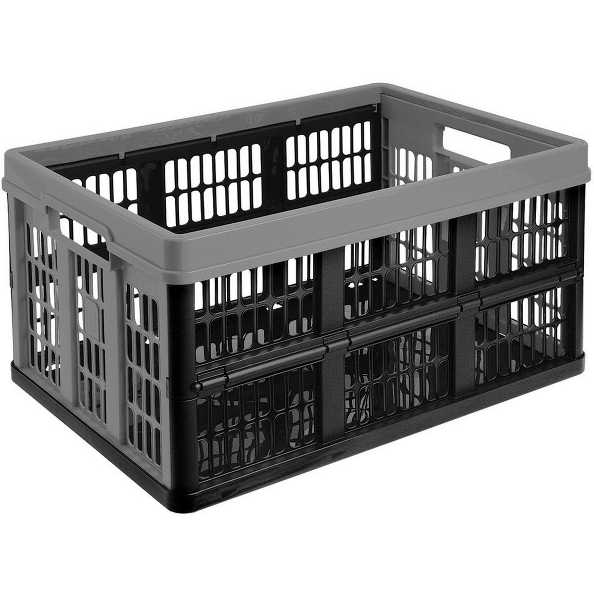 casier pliant 45l noir et bleu 53x37x27