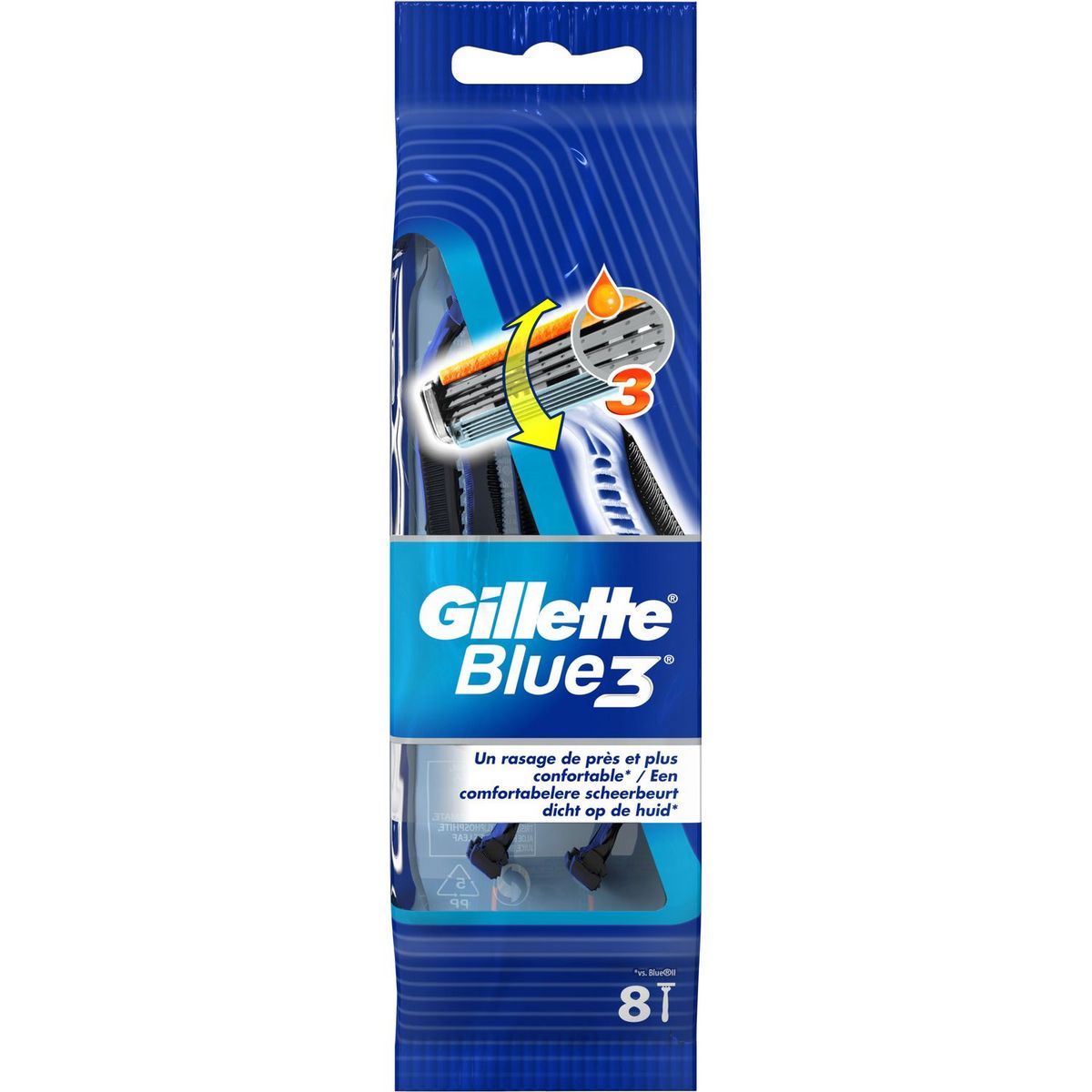 GILLETTE Gillette rasoir jetable blue x8