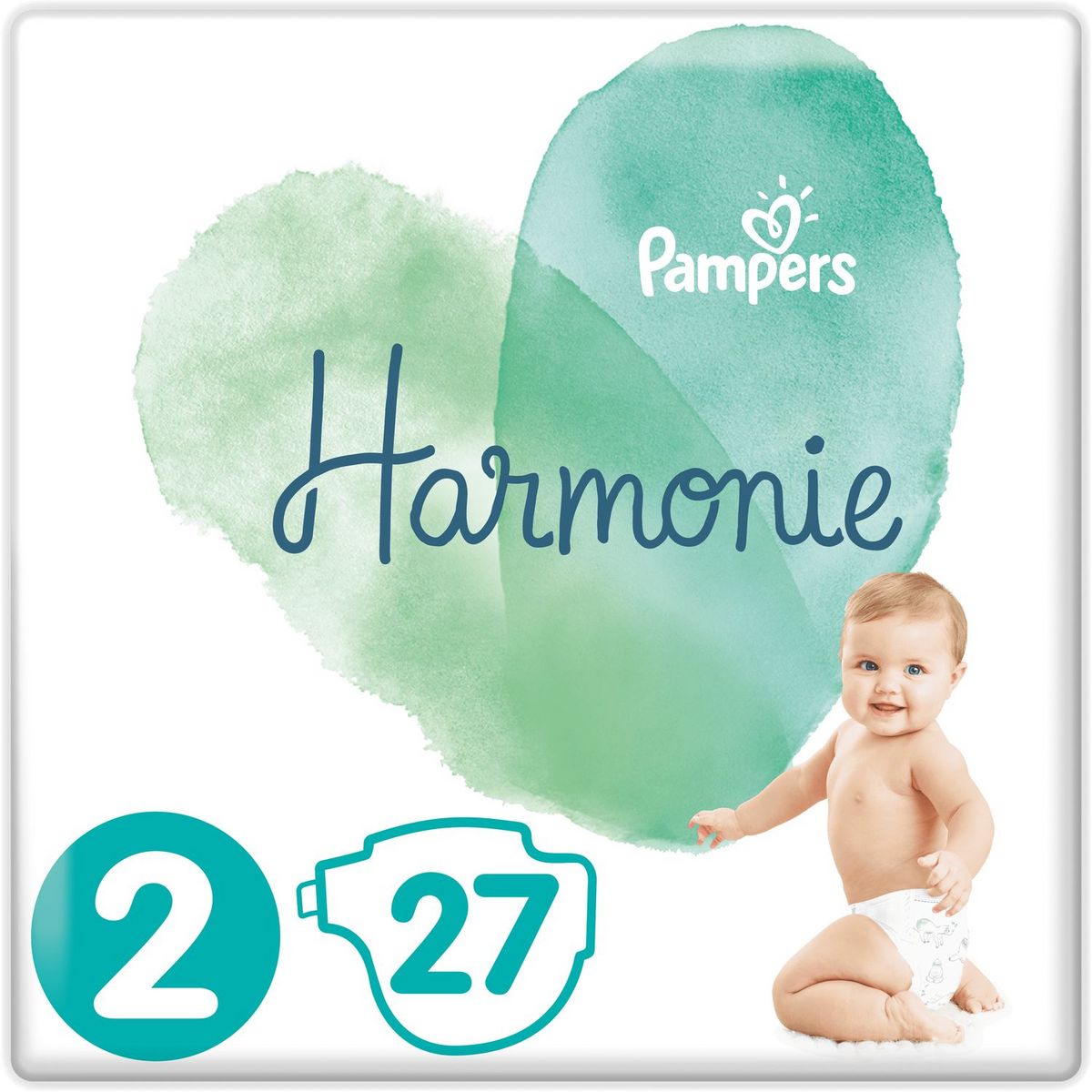 PAMPERS Harmonie couches taille 2 (4-8kg) 27 couches