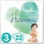 Voir la diapositive 3 : PAMPERS Harmonie couches taille 4 (6-10kg) 22 couches