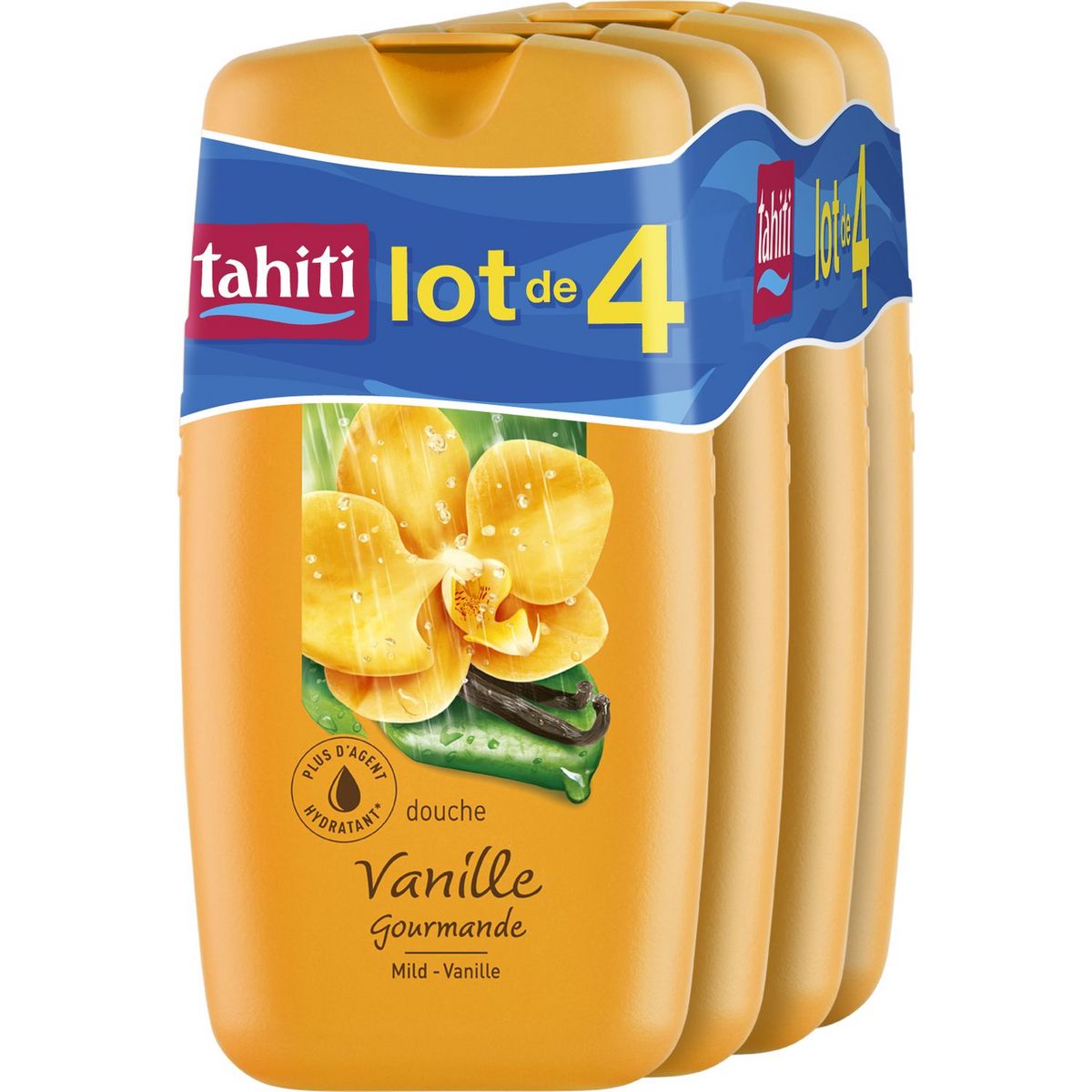 TAHITI Gel douche à la vanille 4x250ml