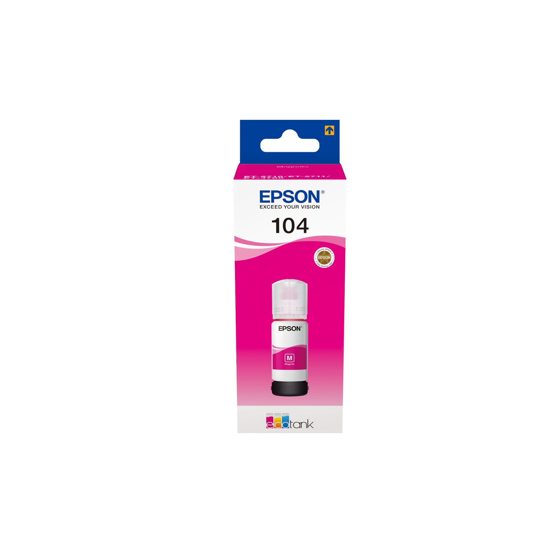 Voir la diapositive 2 : EPSON Cartouche d'encre bouteille Ecotank 104 Magenta