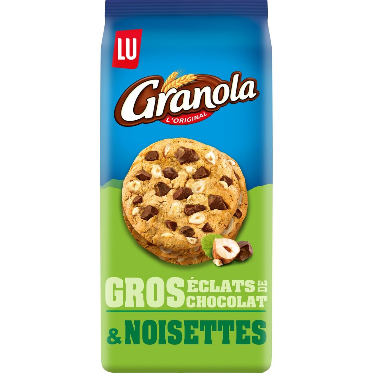 GRANOLA Cookies gros éclats de chocolat et noisettes 184g