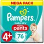 PAMPERS Baby dry pants couches taille 4 76 couches
