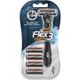 BIC Flex 3 Easy rasoirs 3 lames avec recharges 4 recharges 1 rasoir