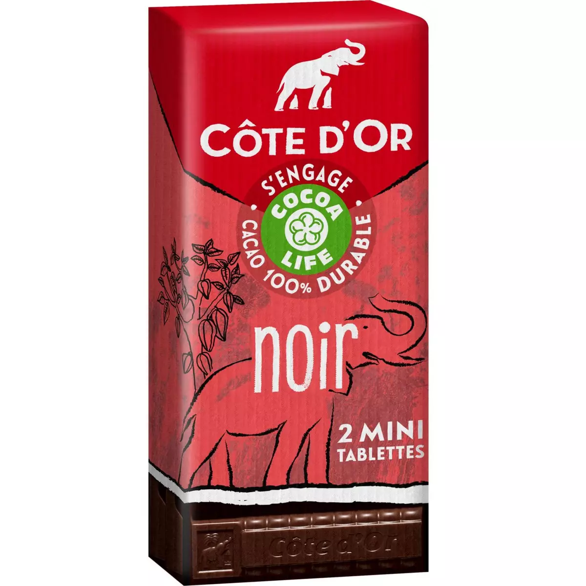 COTE D'OR Côte D'Or cacoa life chocolat noir 150g