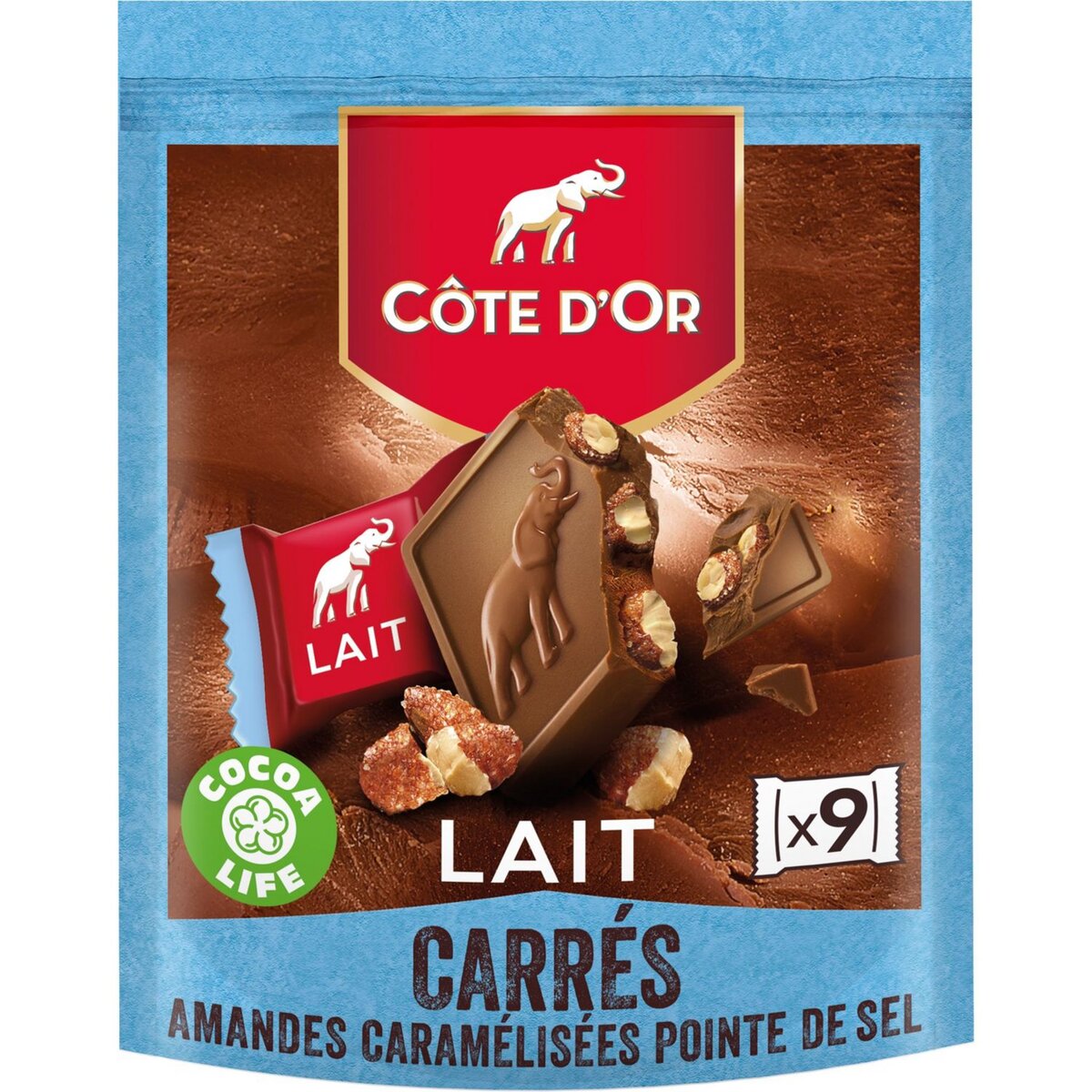 Cote D'Or Chocolat au Lait Amandes Caramelisees et Pointe de Sel 200g